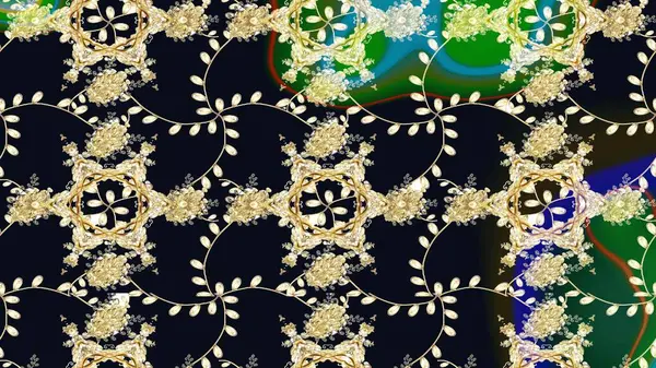 Yumuşak, bahar çiçekleri siyah renklerde. Çiçek ve yapraklı karalama şeklinde Raster çiçek deseni. Raster illüstrasyonu.