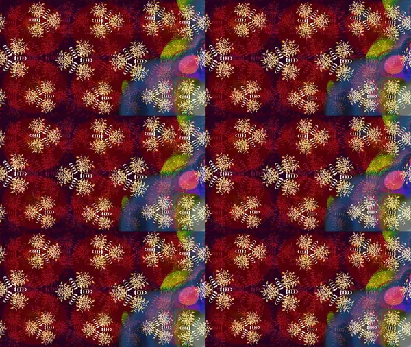 Suluboya etkisi. Raster deseni. Botanik çizim kalıbı. Organik elementler.