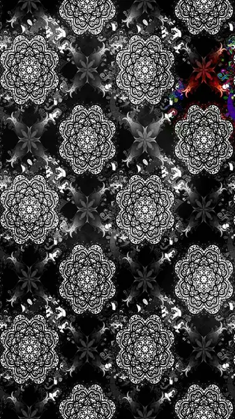 Çiçekli bahar çiçekleri. Küçük renkli çiçekler. Motley illüstrasyonu. Moda baskıları için zarif bir şablon. Robot resim. Küçük çiçekte şirin desenler.