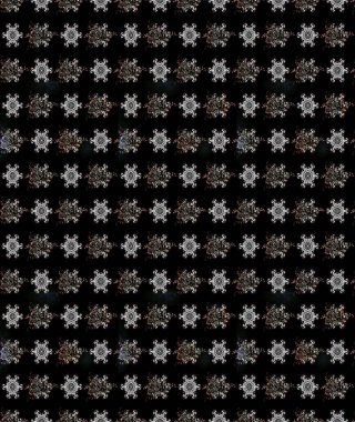 Elle boyanmış suluboya resim çizimleri, çiçekler ve bitkiler. Siyah renkte çiçekler.