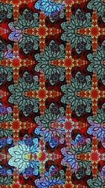 Raster illüstrasyonu. Eskiz arkaplan modeli. Suluboya, elle çizilmiş. Kırmızı yapraklı yabani çiçekler.