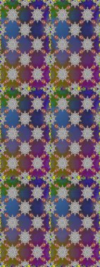 Soyut çiçek desensiz arkaplan. Raster deseni. Küçük çiçekteki sevimli çiçek deseni. Raster illüstrasyonu. Gri ve mor renklerde.