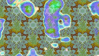 Çiçek desenli eskiz, yaz çiçekleri. Renkli Bahar Teması eskiz kalıbı. Yeşil renkli çiçekler. Düz Çiçek Elementleri Tasarımı.