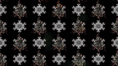 Çizim kalıbı. Hint süsü. Raster illüstrasyonu. Çiçek duvar kağıdı. Siyah renklerde. Renkli süs kenarı.