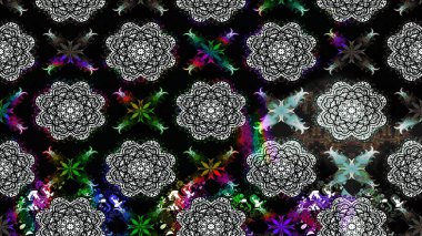 Etnik Mandala süsü. Raster Henna dövme stili. Kızılderili desenli desenli desenli şal deseni. Tekstil, tebrik kartı, boyama kitabı, telefon kılıfı baskısı için kullanılabilir.