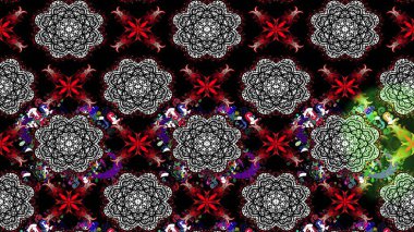 Hoş bir çiçek geçmişi var. Küçük bir çiçekte eskiz deseni. Güzel kumaş deseni. Raster illüstrasyonu.