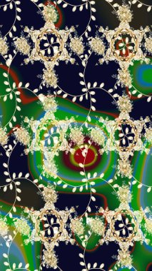 Raster suluboya çiçek deseni, narin çiçekler, siyah çiçekler, tebrik kartı şablonu. Raster Güzel kumaş deseni.