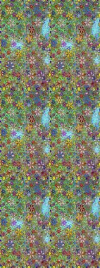 Flower seamless background. Flourish ornamental spring garden texture. Floral pattern. Raster illustration.