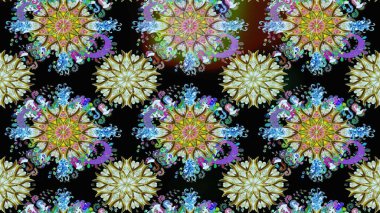 Raster illüstrasyonu. Siyah renkli çiçekler. Çiçek desenli eskiz, vuruşlar, sıçramalar, yaz çiçekleri..