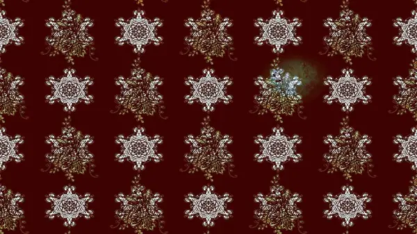 Düz Çiçek Elementleri Tasarımı. Kahverengi renkli çiçekler. Çiçekli eskiz çizimi. Renkli Yaz Teması çizim şablonu.