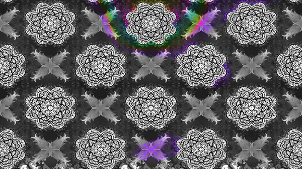 Düz Çiçek Elementleri Tasarımı. Güzel kumaş deseni. Raster illüstrasyonundaki çiçek desenli çizim. Renkli Bahar Teması çizim şablonu.