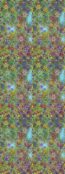 Flower seamless background. Flourish ornamental spring garden texture. Floral pattern. Raster illustration.