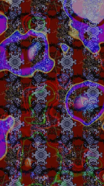 Düz Çiçek Elementleri Tasarımı. Renkli Yaz Temalı eskiz kalıbı. Kırmızı renkte çiçekler. Raster illüstrasyonunda çiçek deseni çizimi.