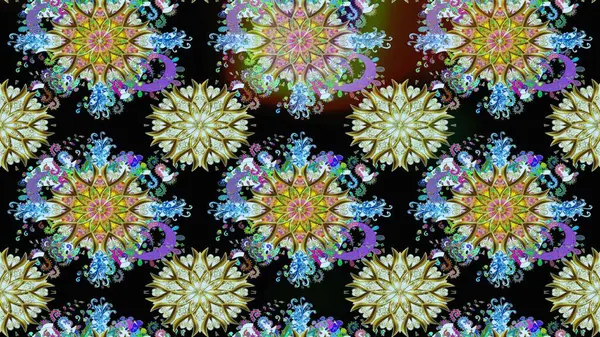 Raster illüstrasyonu. Siyah renkli çiçekler. Çiçek desenli eskiz, vuruşlar, sıçramalar, yaz çiçekleri..