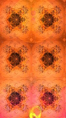 Kumaş, tekstil, duvar kağıdı baskısı için. Eski usul. Raster. Eskiz geçmişi. Tomurcukları çiçek olan sevimli bir çiçek deseni. Raster illüstrasyonu.