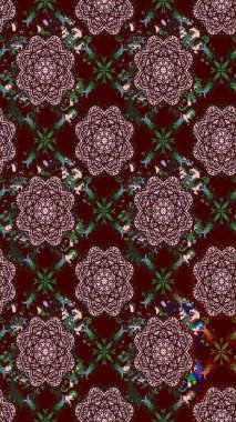 Çizim çiçek deseni duvar kağıdı, web sitesi arka planı, ambalaj kağıdı, davetiye, broşür, afiş veya web sitesi için kullanılabilir. Parlak elementlerin. El çizimi Raster illüstrasyonu.