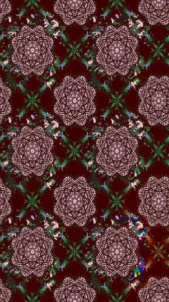 Çizim çiçek deseni duvar kağıdı, web sitesi arka planı, ambalaj kağıdı, davetiye, broşür, afiş veya web sitesi için kullanılabilir. Parlak elementlerin. El çizimi Raster illüstrasyonu.