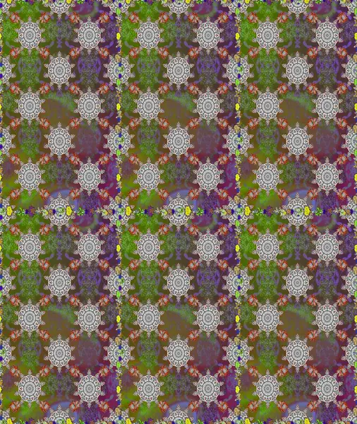 Raster illüstrasyonunda kusursuz çiçek deseni. Suluboya tarzında gri renkte çiçekler.