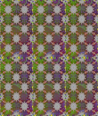 Raster illüstrasyonunda kusursuz çiçek deseni. Suluboya tarzında gri renkte çiçekler.