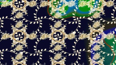 Güzel eskiz şekli. Yazdır. Raster çiçekli arka plan. Renkli Yaz Temalı eskiz kalıbı. Düz Çiçek Elementleri Tasarımı. Şirin kumaş deseni.