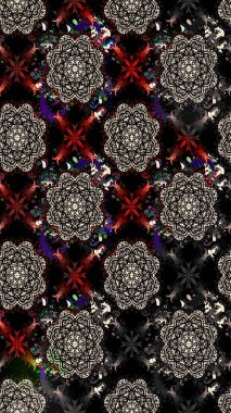 Çiçekli bahar çiçekleri. Motley illüstrasyonu. Robot resim. Küçük çiçekte güzel bir desen. Moda baskıları için zarif bir şablon. Küçük renkli çiçekler..