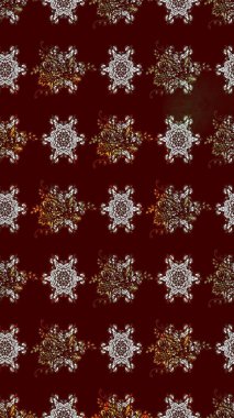 Düz Çiçek Elementleri Tasarımı. Renkli Bahar Teması eskiz kalıbı. Raster illüstrasyonundaki çiçek desenli çizim. Süslü kumaş deseni.