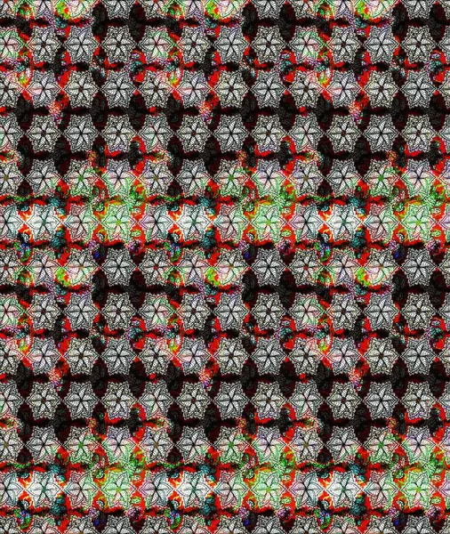 Süslü kumaş deseni. Çiçekli çiçek deseni, suluboya. Raster deseni.