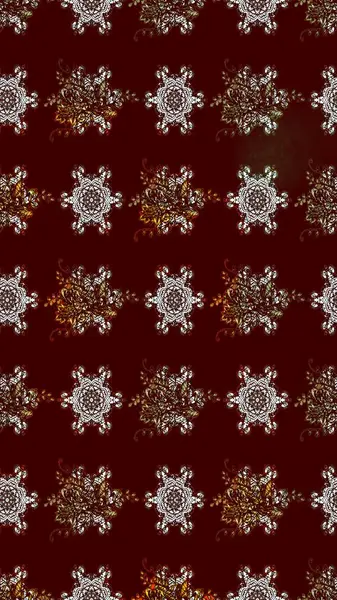 Düz Çiçek Elementleri Tasarımı. Renkli Bahar Teması eskiz kalıbı. Raster illüstrasyonundaki çiçek desenli çizim. Süslü kumaş deseni.