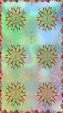 Çiçeksel, nötr, pürüzsüz desen. Klasik taslak çizimi. Raster çiçek izi..