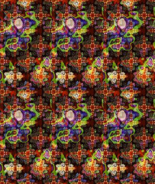 Küçük kahverengi çiçeklerdeki oldukça eski bir besin torbası deseni. Tekstil, kumaş, kapaklar, duvar kağıtları, baskı, paket, koleksiyon defteri, örgü, dekupaj için çiçek arkaplanı..