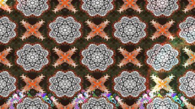 Raster. Gri renkli güzel çiçekli çizim deseni, suluboya çiçek deseni, duvar kağıdı, kart veya kumaş için fayanslı..