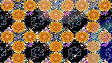 Raster illüstrasyonu. Güzel kumaş deseni. Küçük çiçekteki sevimli çiçek deseni. Güzel karalamalı çiçek deseni çiz..