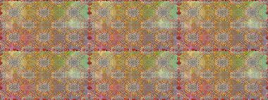 Raster illüstrasyonu. Kusursuz bir arka plan modeli. Suluboya, elle çizilmiş. Kahverengi ve nötr renklerde yaprakları olan yabani çiçekler.