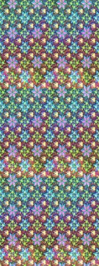 Mavi ve kahverengi renklerde. Soyut çiçek çizim kalıbı arka planı. Küçük çiçekteki sevimli çiçek deseni. Raster illüstrasyonu. Raster deseni.