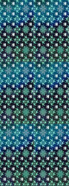 Mavi ve gri renkte çiçekler. Düz Çiçek Elementleri Tasarımı. Sevimli çiçek raster deseni. Renk Bahar Teması eskiz şablonu.