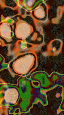 Kahverengi renkte yaz çiçekleri. Küçük çiçekteki sevimli çiçek deseni. Raster illüstrasyonu. Raster deseni.