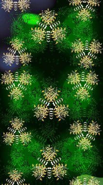 Küçük çiçekli şirin bir desen. Çiçek ve yapraklı çiçek deseni. Raster illüstrasyonu.