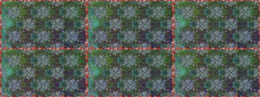 Raster Yumuşak kumaş deseni. Raster çiçek izi. Klasik taslak çizimi. Çiçek yeşili ve gri pürüzsüz desen.