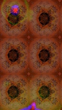 Raster. Renkli Bahar Teması eskiz kalıbı. Düz Çiçek Elementleri Tasarımı.