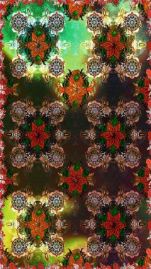 Kahverengi ve gri çiçekli bahar çiçekleri. Motley illüstrasyonu. Küçük renkli çiçekler. Küçük çiçekte güzel bir desen. Moda baskıları için zarif bir şablon.