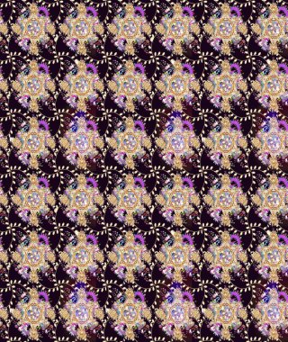 Siyah renkli çiçek desenli eskiz. Suluboya tarzında siyah renkte çiçekler.