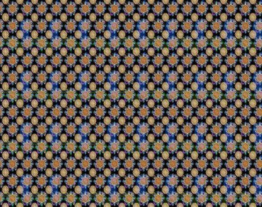 Çiçekli karalama şeklinde Raster çiçek deseni. Yumuşak, bahar çiçekleri siyah renklerde. Raster illüstrasyonu.