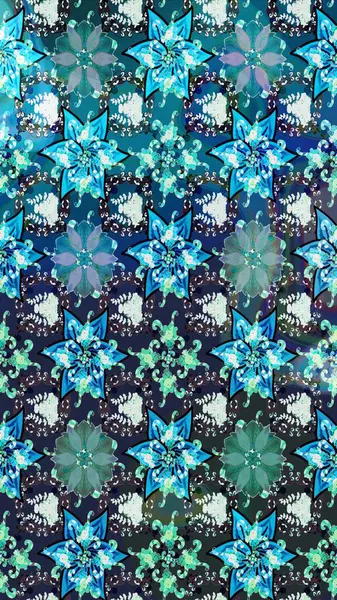 Mavi renkli çiçekler. Çiçekli karalama şeklinde Raster çiçek deseni. Yumuşak, bahar çiçekli arka plan.