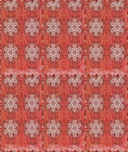 Tekstil için figür. Poster ya da kapak için arka plan. Yapraklı kusursuz desen. Şirin, zarif çiçekler Raster illüstrasyonu. Davetiye ve kartpostal tasarımı için dekoratif çiçek unsurları.