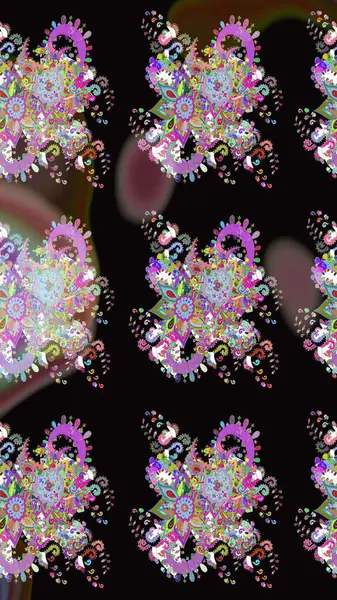 Eskiz Vintage Çiçek Deseni. Raster Kalça dokusu deseni.