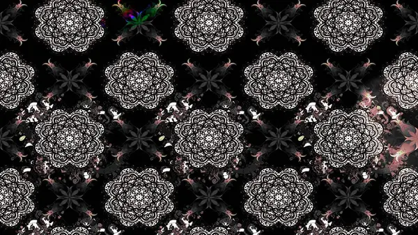 Modern stil dokusu. Çiçek desenli raster, siyah çizgi grafik deseni soyut raster arkaplan.