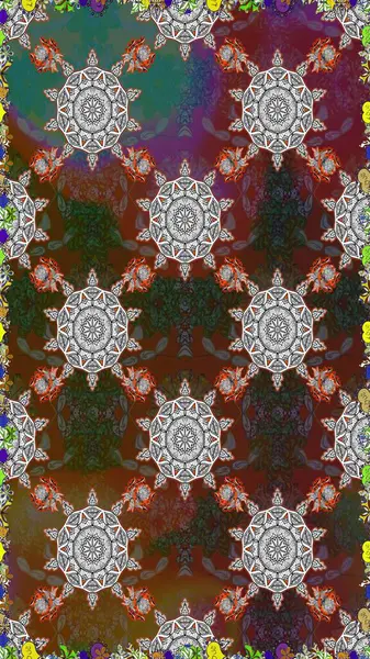 Güzel çiçek desenli küçük çiçek. Çiçekler, suluboya ile sorunsuz çiçek desenli. Raster desen.