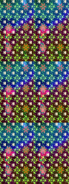 Raster illüstrasyonu. Düz Çiçek Elementleri Tasarımı. Mavi ve mor renkte zarif çiçekli suluboya. Renkli Bahar Teması çizim şablonu.