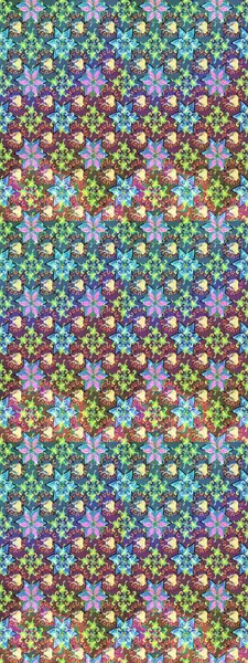 Mavi ve kahverengi renklerde. Soyut çiçek çizim kalıbı arka planı. Küçük çiçekteki sevimli çiçek deseni. Raster illüstrasyonu. Raster deseni.