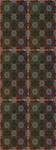 Gri ve kahverengi renkli yaz çiçekleri. Raster deseni. Raster illüstrasyonu. Küçük çiçekte sevimli çiçek deseni var..